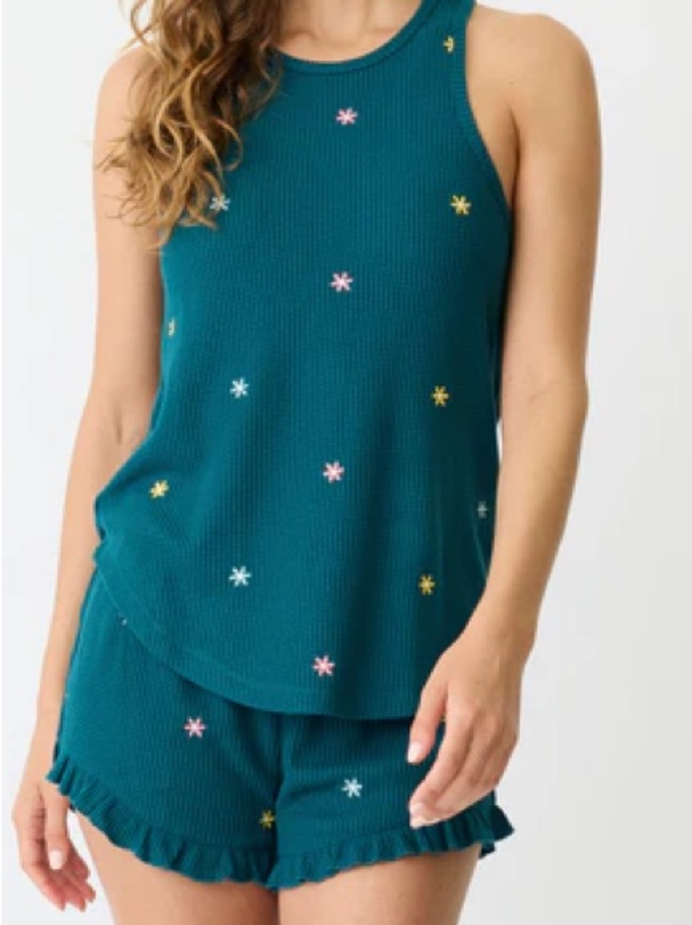 PJ Salvage The Take It Easy Short and Cami in Teal